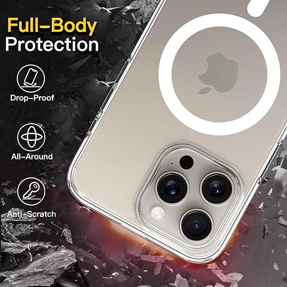 iPhone 15 Pro (TPU + Poly Carbonate | Crystal Clear) - Rajputtrade