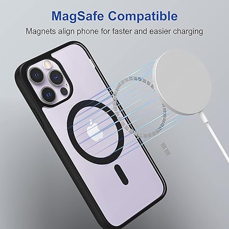 iPhone 12 Pro Max Back Case Cover | Scratch-Resistant Back Case Cover | Black