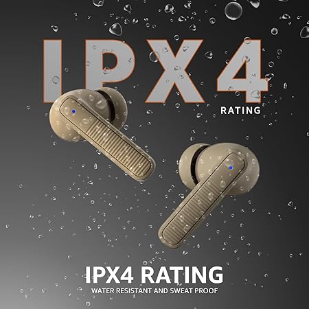 TWS in-Ear Earbuds (AB-T17) with Fast Charging up to 70 Hours of Playtime (Beige) - Rajputtrade