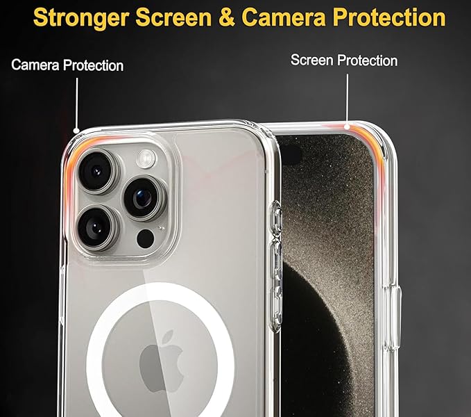 iPhone 15 Pro (TPU + Poly Carbonate | Crystal Clear) - Rajputtrade