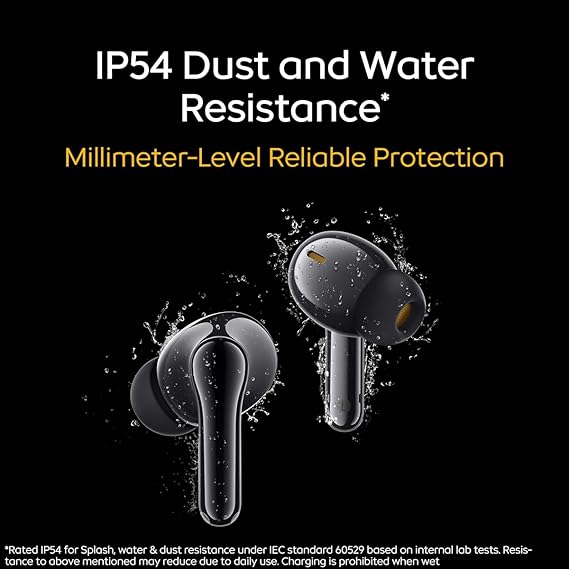 iQOO TWS 1e in-Ear Earbuds with Mic, Upto 30dB Active Noise Cancellation, 3 Hours Playtime, with Upto 42 hrs Playback time (Flame Yellow) - Rajputtrade