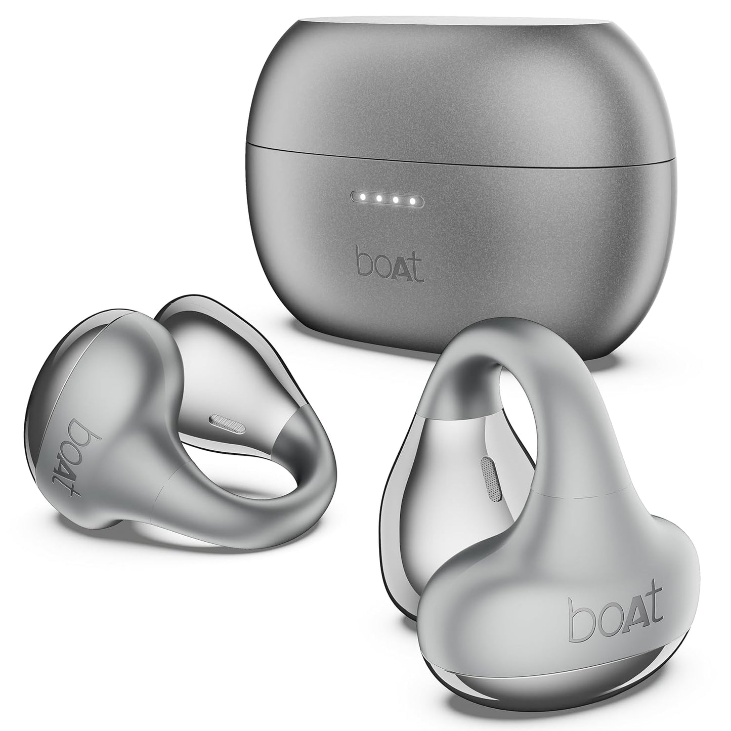 boAt Airdopes Loop Bluetooth in Ear Earbuds W/Clip-On Fit, Air Conduction Tech, 50HRS Battery, 4Mics Enx, Dual EQ Modes, 12Mm Drivers, 40Ms Latency (3 Color Options)