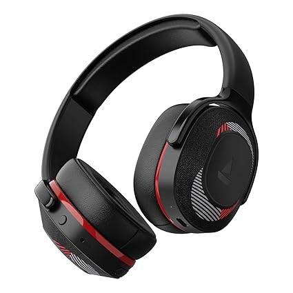 boAt Rockerz 425 Bluetooth Wireless On Ear, 25H Playtime, Bluetooth V5.2, Dual Pairing with Mic(Fiery Red) - Rajputtrade