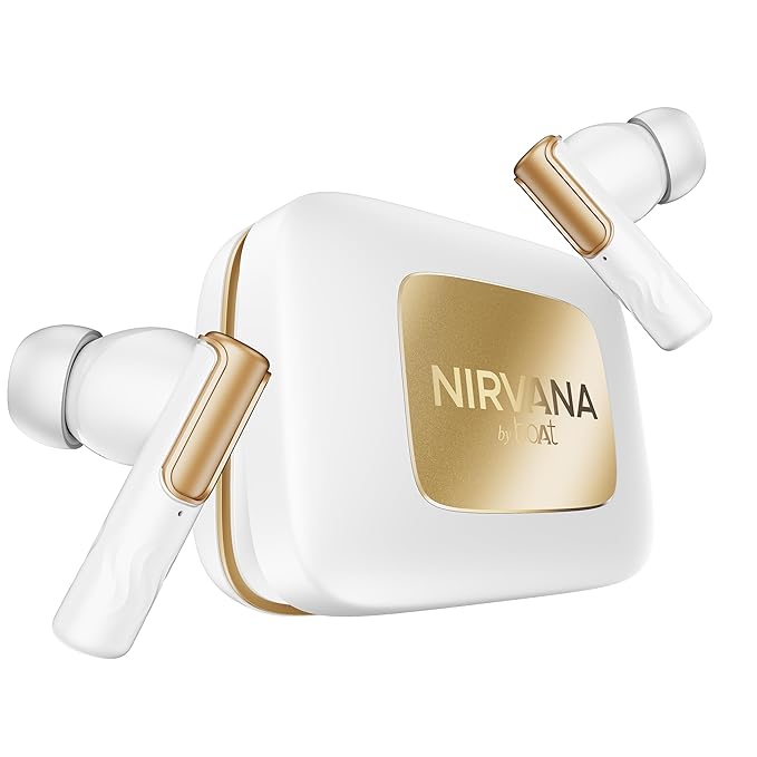 boAt Nirvana Ivy Pro (2025 Launch), Dolby Atmos w/Head Tracking, 52dB Hybrid Adaptive ANC,Hi-Res LDAC, Titanium Dual Drivers, Bluetooth Earbuds (4 Color Options)