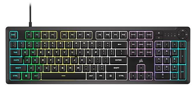 Corsair K55 CORE RGB Gaming Keyboard,Dynamic Dedicated Media Keys - Rajputtrade