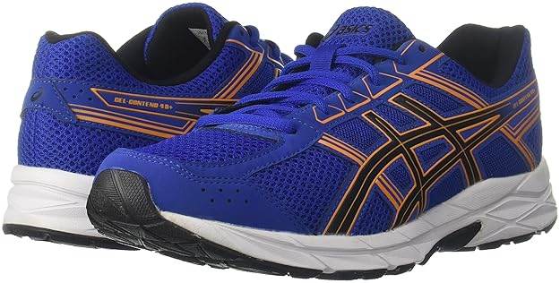 ASICS Men's Gel-Contend 4B+ Running Shoes (BLUE/ORANGE) - Rajputtrade