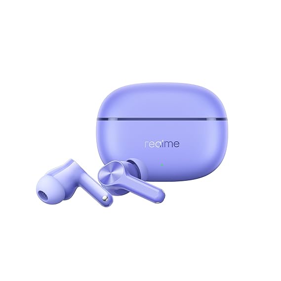 realme Buds T200 Lite Bluetooth in Ear Earbuds,4 Mic, AI ENC for Calls,48 Hours Total Playback with Fast Charging (Purple) - Rajputtrade