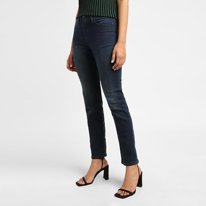 Women's 312 Slim Fit Mid Rise Jeans, Blue (Size 34) - Rajputtrade