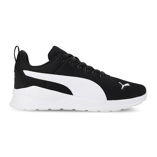 Puma Men Lace Up Sneaker Shoes (Black, White) - Rajputtrade