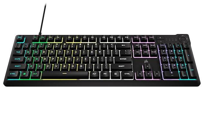 Corsair K55 CORE RGB Gaming Keyboard,Dynamic Dedicated Media Keys - Rajputtrade