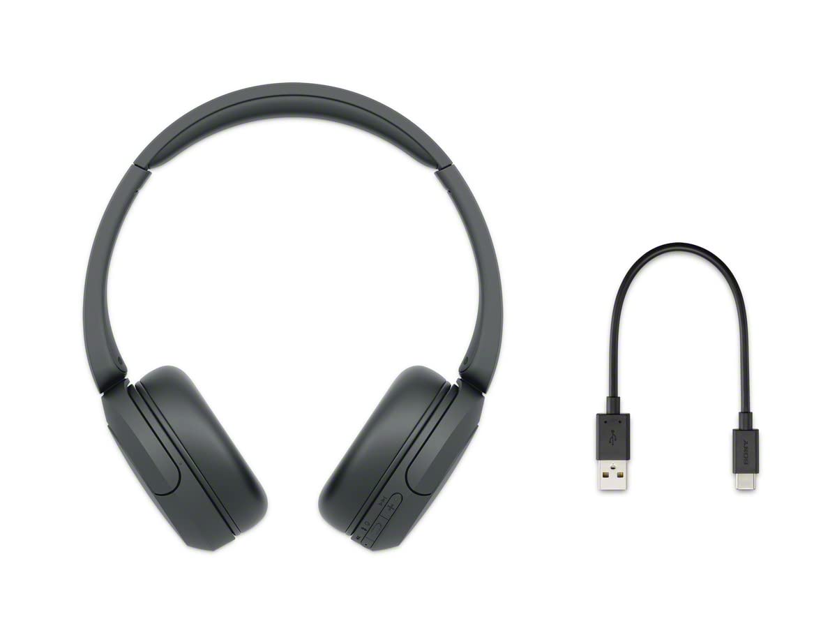 Sony WH-CH520 Wireless Bluetooth Headphones with Mic, Up to 50Hrs Battery, Voice Assistant, Customized EQ-Black - Rajputtrade