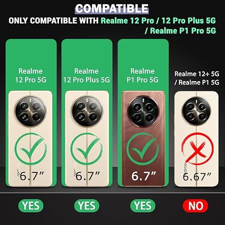 Realme 12 Pro / 12 Pro Plus 5G / Realme P1 Pro 5G | Genuine Leather Finish (Flip Brown) - Rajputtrade