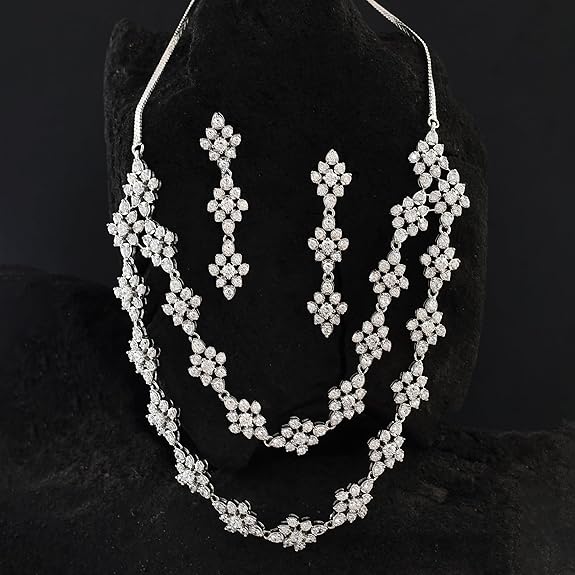Starlight Danica Layered Necklace Set For Women Jewellery Set - Rajputtrade