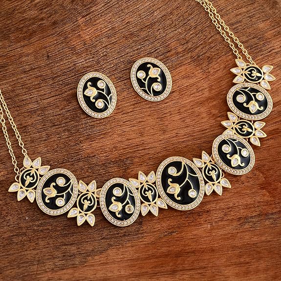 Pashmina Nyasia Choker Set | Necklace Sets For Women - Rajputtrade