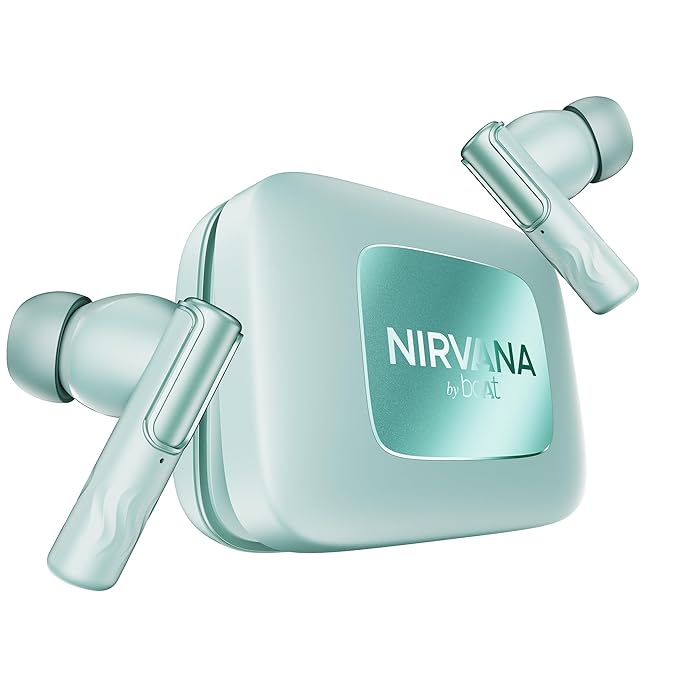 boAt Nirvana Ivy Pro (2025 Launch), Dolby Atmos w/Head Tracking, 52dB Hybrid Adaptive ANC,Hi-Res LDAC, Titanium Dual Drivers, Bluetooth Earbuds (4 Color Options)