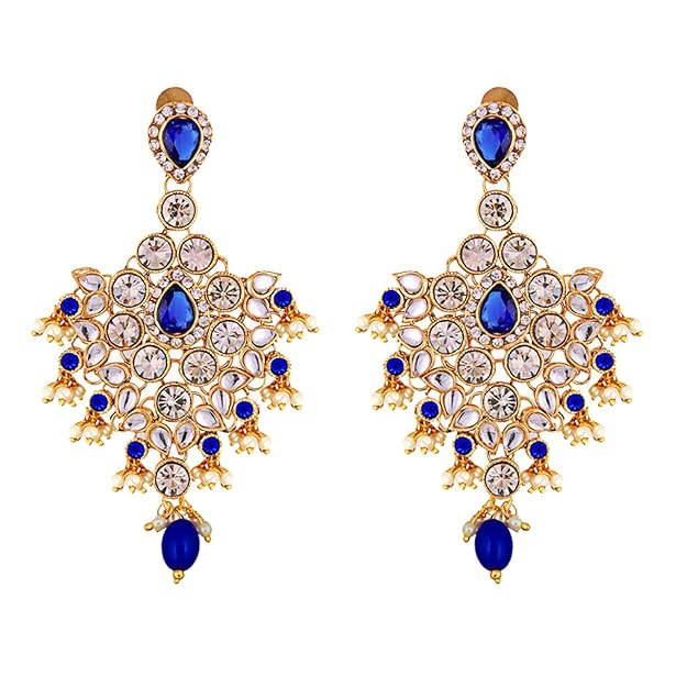 Jewellery Wedding Designer Gold Plated Dulhan Choker Bridal Set with sheeshpatti for Girls & Women - Rajputtrade