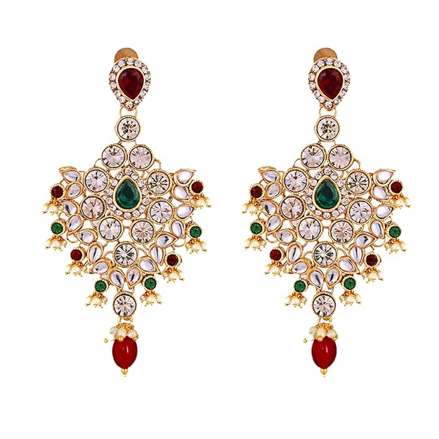 Jewellery Wedding Designer Gold Plated Dulhan Choker Bridal Set with sheeshpatti for Girls & Women - Rajputtrade