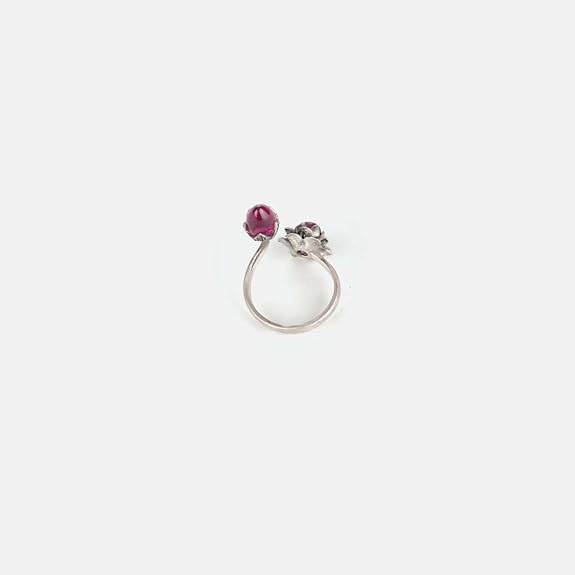 by CaratLane Oxidised Rise Above Bias Ring in 925 Silver for Women - Rajputtrade