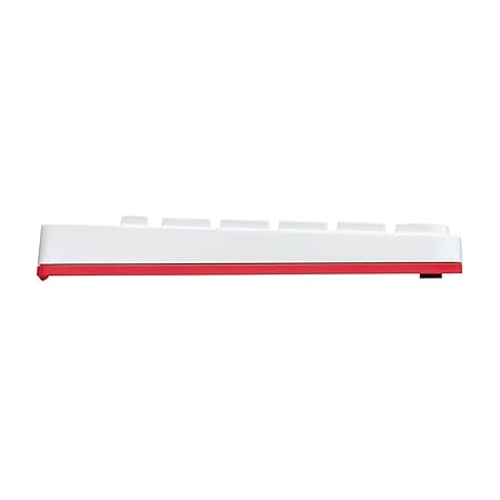 Logitech MK240 Nano USB Wireless Keyboard and Mouse Set, 12 Function Keys 2.4GHz Wireless, 1000DPI,Spill-Resistant Design, PC/Mac, White/Vivid Red - Rajputtrade