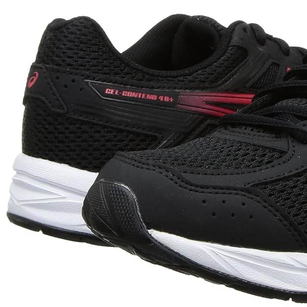 ASICS Men's Gel-Contend 4B+ Running Shoes (Black, Red) - Rajputtrade