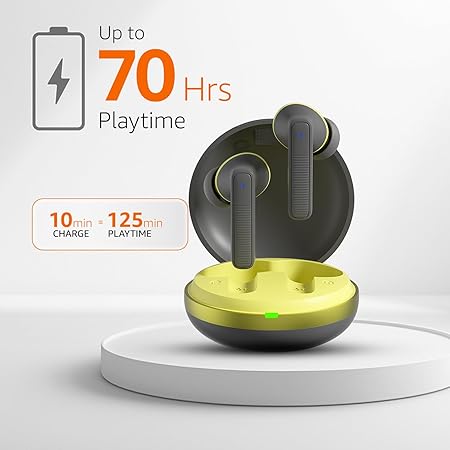 TWS in-Ear Earbuds (AB-T17) with Fast Charging up to 70 Hours of Playtime (Green) - Rajputtrade