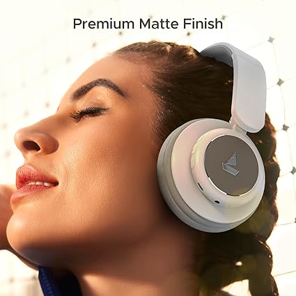 boAt Rockerz 450 Pro Bluetooth Wireless On Ear Headphones with Mic with 70 Hours Battery, 40Mm Drivers (White Purity)