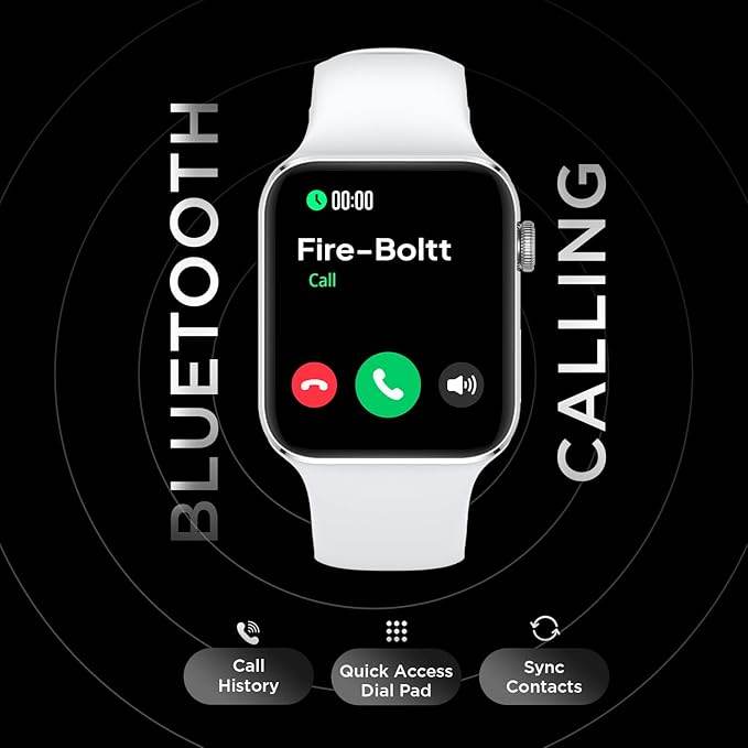 Fire-Boltt Visionary 1.78" AMOLED Bluetooth Calling Smartwatch with 368 * 448 Pixel Resolution, TWS Connection (Silver) - Rajputtrade