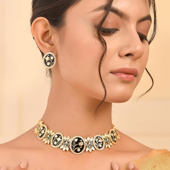 Pashmina Nyasia Choker Set | Necklace Sets For Women - Rajputtrade