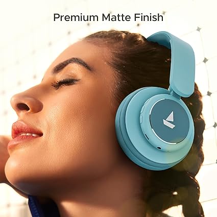 boAt Rockerz 450 Pro Bluetooth Wireless On Ear Headphones with Mic with 70 Hours Battery, 40Mm Drivers (Blue)