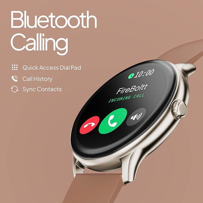 Fire-Boltt Phoenix Pro Smart Watch 1.39 inch Bluetooth Calling, Metal Body with 120+ Sports Modes, SpO2 (Mocha Mouse) - Rajputtrade