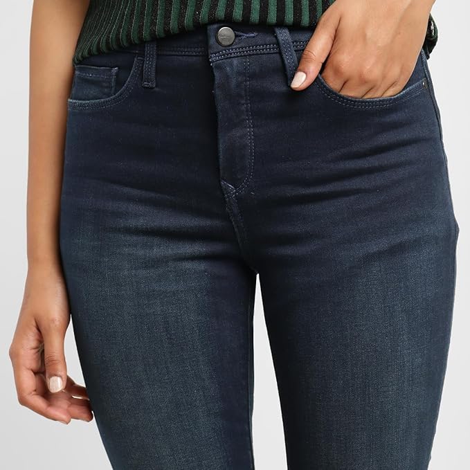 Women's 312 Slim Fit Mid Rise Jeans, Blue (Size 34) - Rajputtrade