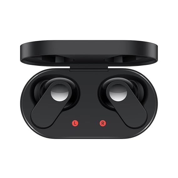 Oneplus Nord Buds True Wireless in Ear Earbuds with Mic, 12.4mm Titanium Drivers, Playback:Up to 30hr case, 4-Mic Design + AI Noise Cancellation, IP55 Rating (Black)