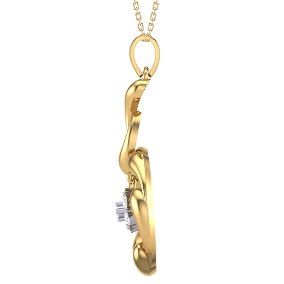 Silvo 18K Gold Plated Sterling Silver Ava Pendant with Chain for Women - Rajputtrade
