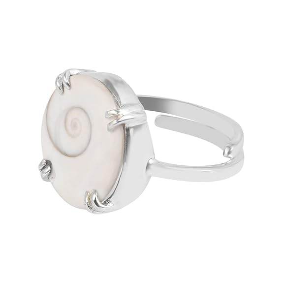 925 Silver Adjustable Ring | Natural & Certified Astrological Gemstone for Men and Women. - Rajputtrade
