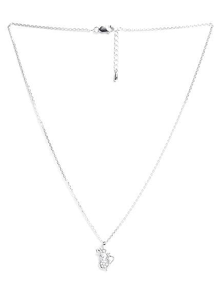 925 Sterling Silver Om Trishul Pendant Necklace for Men & Women | With or Without Chain | Religious, Platinum Plated. Swiss Zircon - Rajputtrade