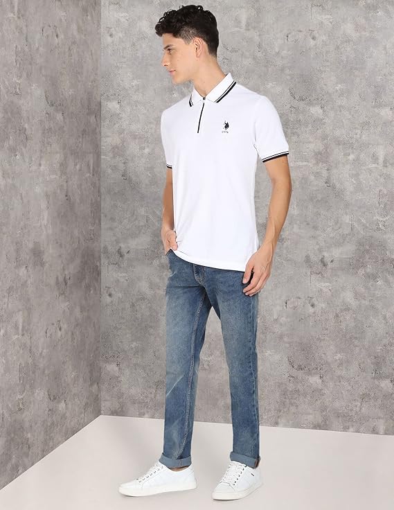 U.S. POLO ASSN. Men's Slim Fit Mid Rise Jeans - Rajputtrade
