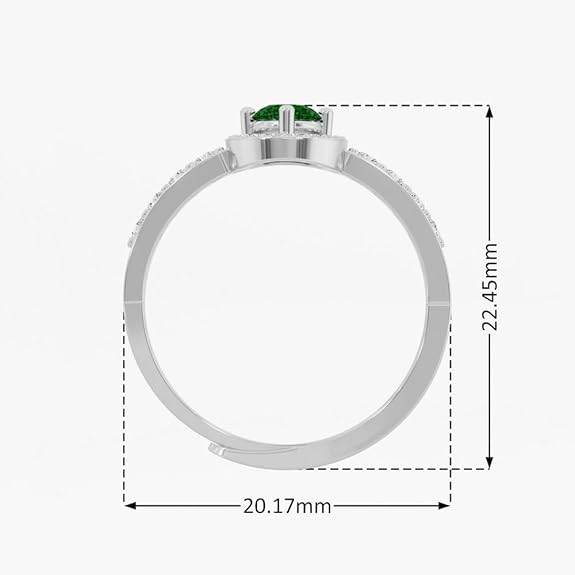 925 Sterling Silver 18K Gold and Rose Gold Plated Celestial Halo Adjustable Ring | Gift for Women and Girls | - Rajputtrade