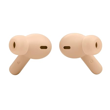 JBL Vibe Beam in-Ear Wireless Earbuds (TWS) with Mic,App for Customized Extra Bass Eq,32 Hours Battery (Beige) - Rajputtrade