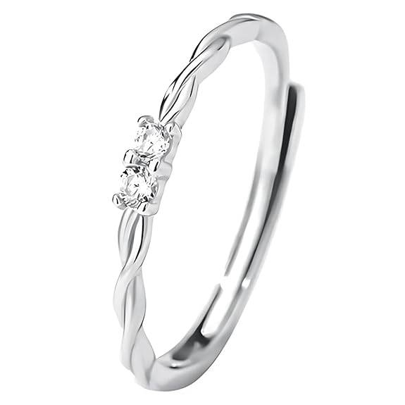 925 Sterling Silver Adjustable Rings For Women & Girls I Gift For Wife Girlfriend Sister I Finger Ring With Multiple Design Options - Rajputtrade