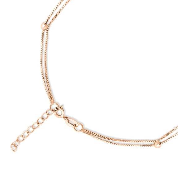 925 Sterling Silver Rose Gold Plated Anklet Pair for Women | Gift for Women & Girls | - Rajputtrade