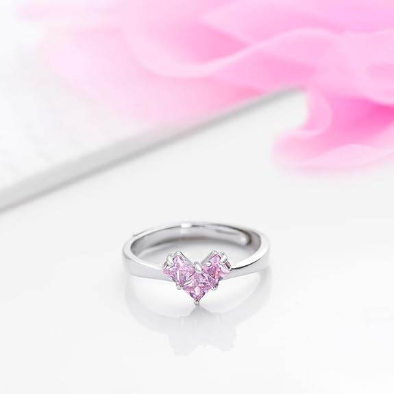 925 Sterling Silver Rhodium Plated Ring | Gift for Women and Girls | With Certificate of Authenticity and 925 Hallmark - Rajputtrade
