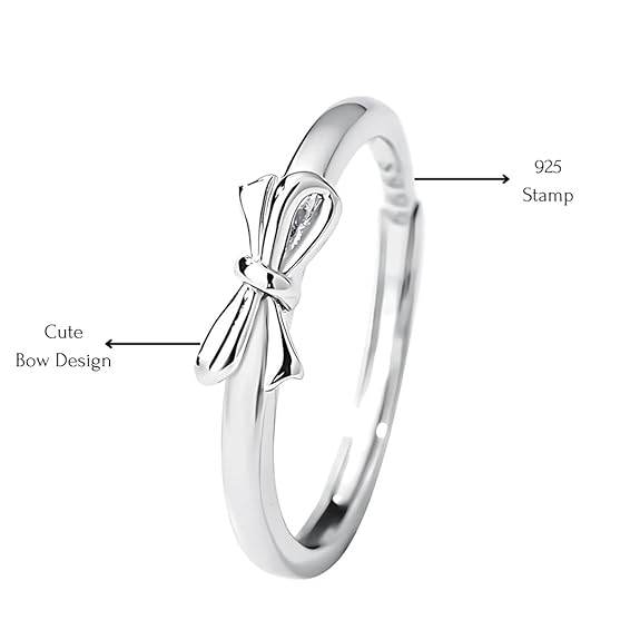 925 Sterling Silver Adjustable Rings For Women & Girls I Gift For Wife Girlfriend Sister I Finger Ring With Multiple Design Options - Rajputtrade