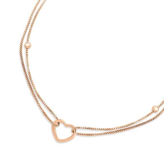 925 Sterling Silver Rose Gold Plated Anklet Pair for Women | Gift for Women & Girls | - Rajputtrade