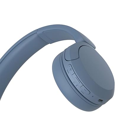 Sony WH-CH520 Wireless Bluetooth Headphones with Mic, Up to 50Hrs Battery, Voice Assistant, Customized EQ-Blue - Rajputtrade