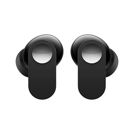 Oneplus Nord Buds True Wireless in Ear Earbuds with Mic, 12.4mm Titanium Drivers, Playback:Up to 30hr case, 4-Mic Design + AI Noise Cancellation, IP55 Rating (Black)