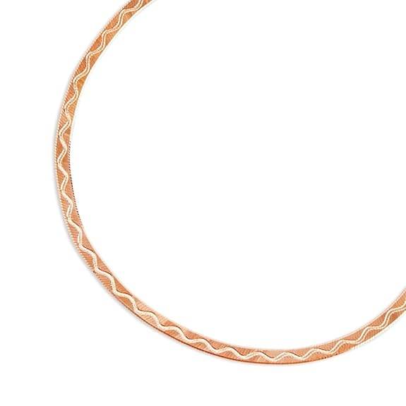 925 Sterling Silver Rose Gold Plating Braided Abstract Anklets (Single) | Gift for Women & Girls | - Rajputtrade