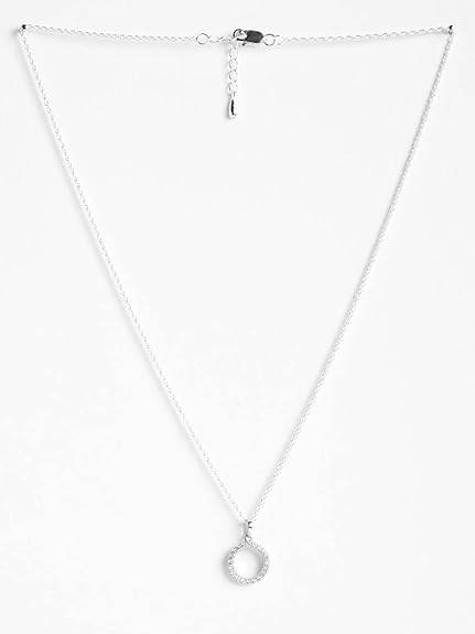 925 Sterling Silver Circle of Life Pendant Chain Necklace | Rhodium Plated, Swiss Zirconia | Gift for Women and Girls - Rajputtrade