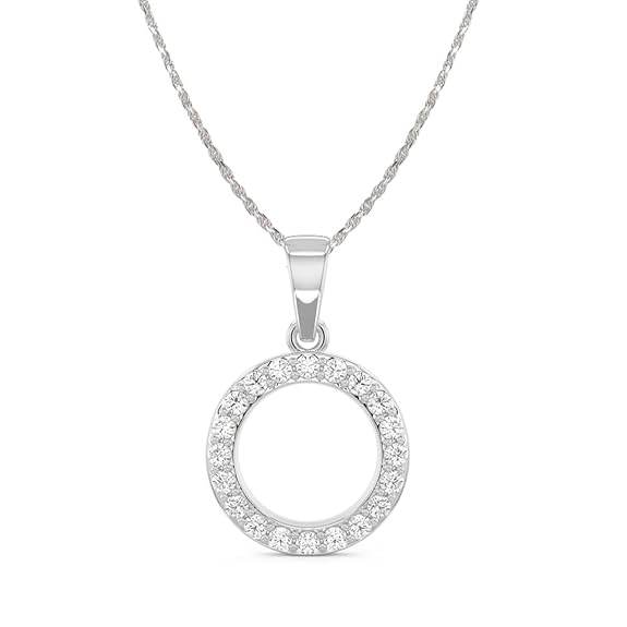 925 Sterling Silver Circle of Life Pendant Chain Necklace | Rhodium Plated, Swiss Zirconia | Gift for Women and Girls - Rajputtrade