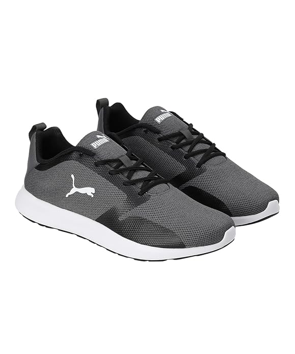 Puma Men Synthetic Sneaker Shoes (Black-Silver) - Rajputtrade