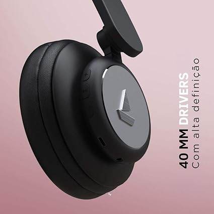 boAt Rockerz 450, 15 HRS Battery, 40mm Drivers, Padded Ear Cushions Wireless Headphone with Mic (Luscious Black) - Rajputtrade